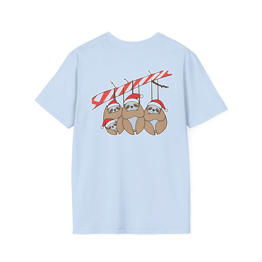 Christmas Sloths Family T-Shirt | Cute Cartoon Holiday Design Unique Holiday Gift Shirt