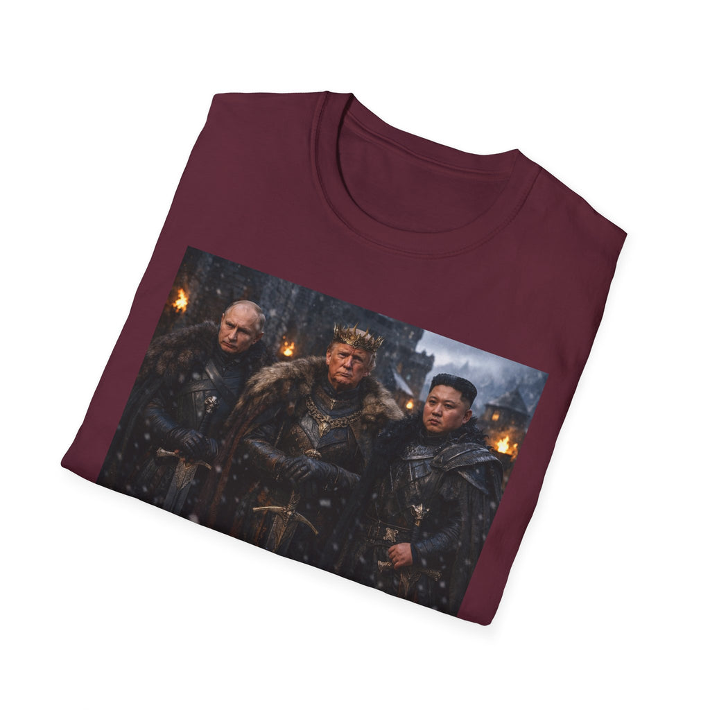 Funny Trump Putin Kim Jong Unique T-Shirt Artwork Throne Unisex Softstyle Tshirt