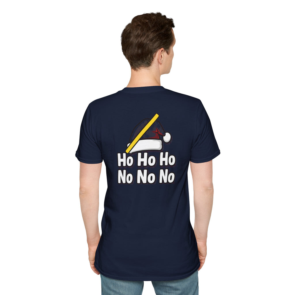 Dark Humor Christmas Shirt Ho Ho Ho No No No Funny Sarcastic Unisex Softstyle Tee Adult Christmas Gift