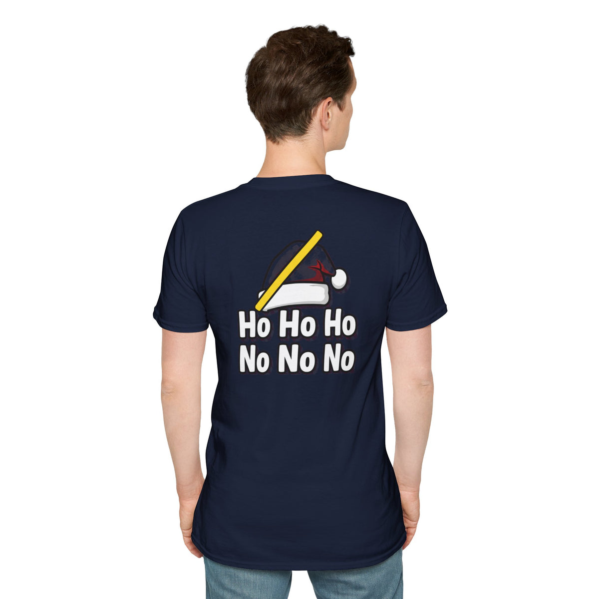 Dark Humor Christmas Shirt Ho Ho Ho No No No Funny Sarcastic Unisex Softstyle Tee Adult Christmas Gift