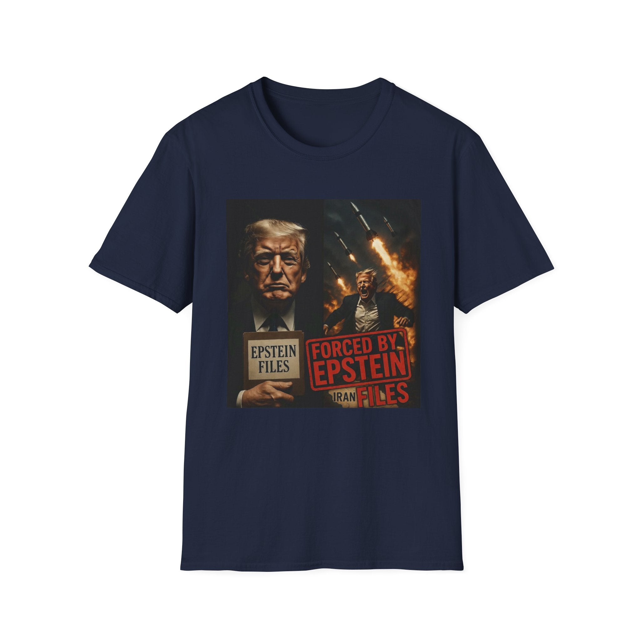 Funny Trump-Epstein T-Shirt Conspiracy Theory Unique Unisex Softstyle Tshirt