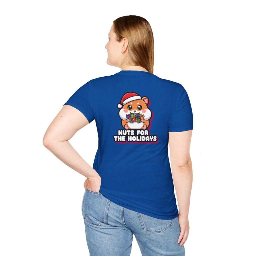 Cute Christmas Shirt Nuts For The Holidays Funny Animal Unisex Softstyle Tee Christmas Gift