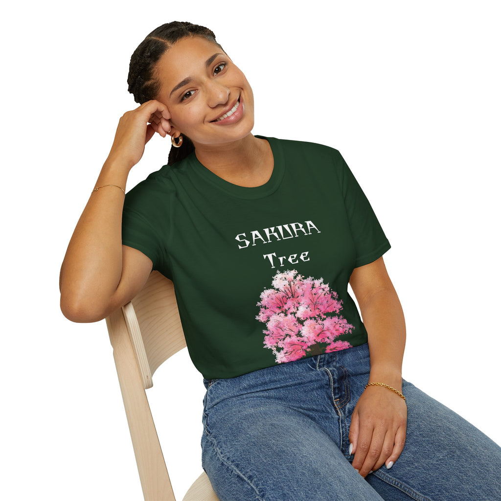 Sakura T-Shirt Japanese Art Shirt Unisex Softstyle Cherry Blossom Flower T-shirt