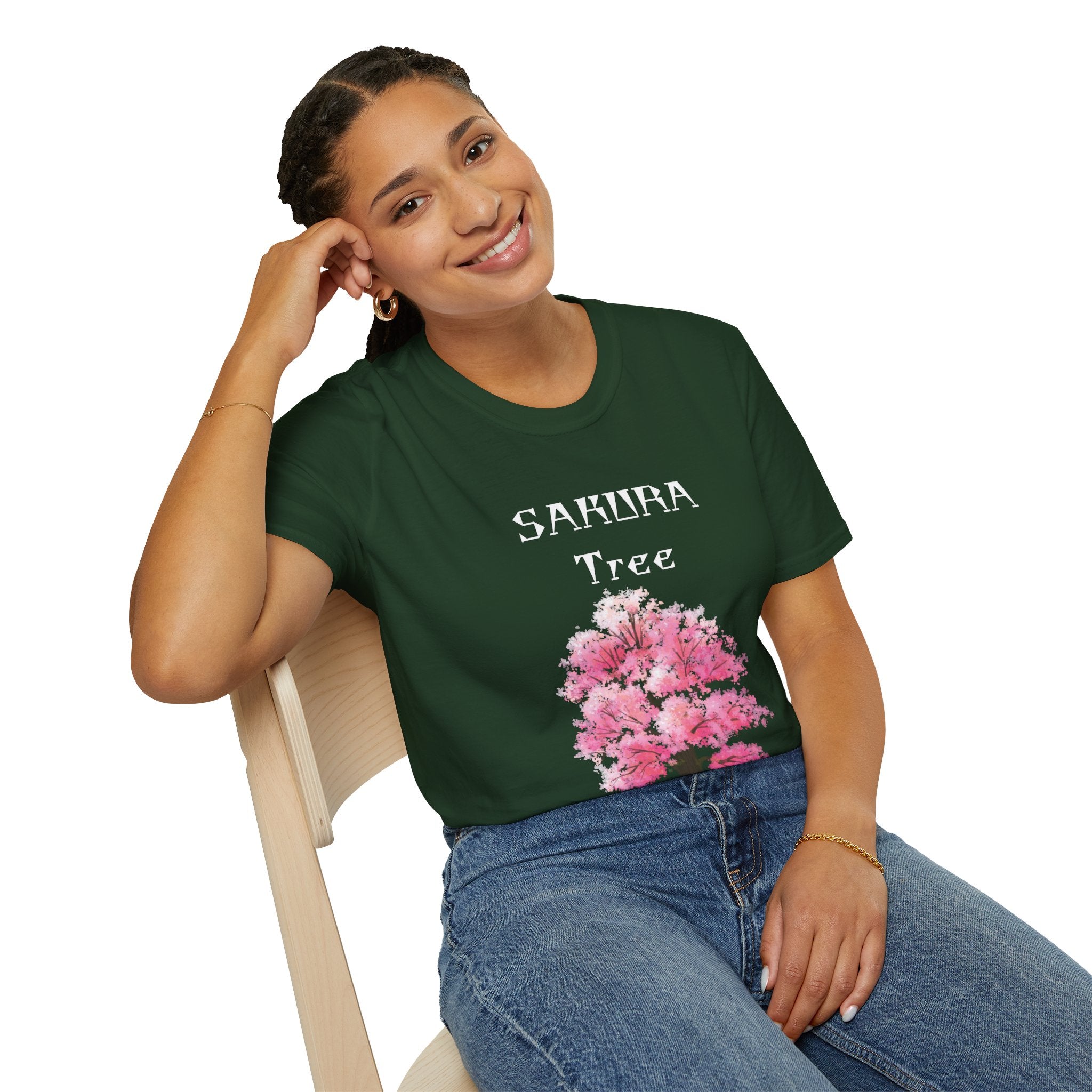 Sakura T-Shirt Japanese Art Shirt Unisex Softstyle Cherry Blossom Flower T-shirt