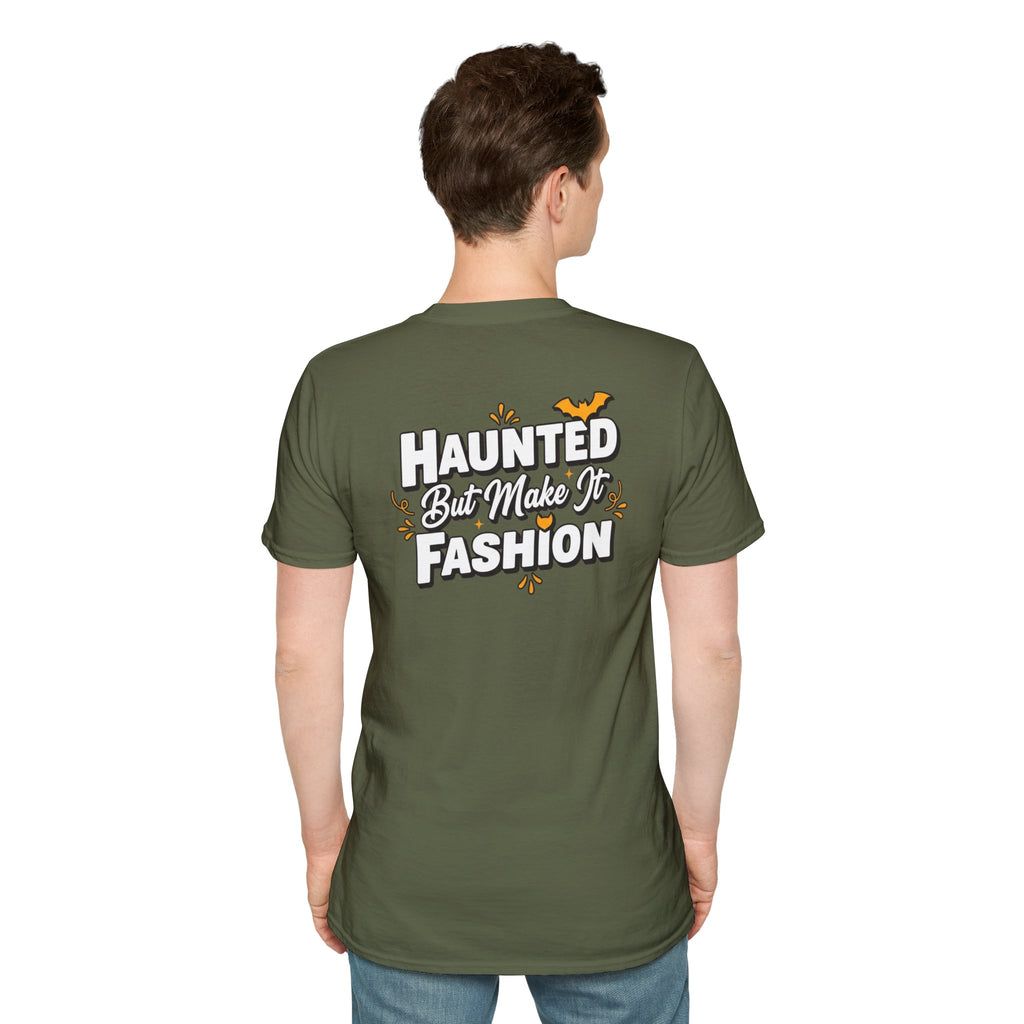 Dark Humor Halloween Shirt Haunted But Make It Fashion Funny Sarcastic Unisex Softstyle Tee Adult Halloween Gift