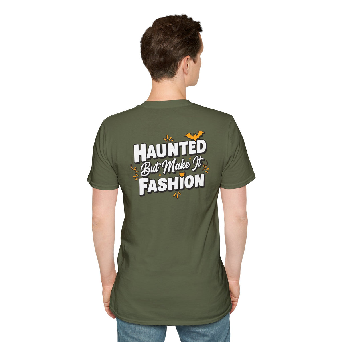 Dark Humor Halloween Shirt Haunted But Make It Fashion Funny Sarcastic Unisex Softstyle Tee Adult Halloween Gift