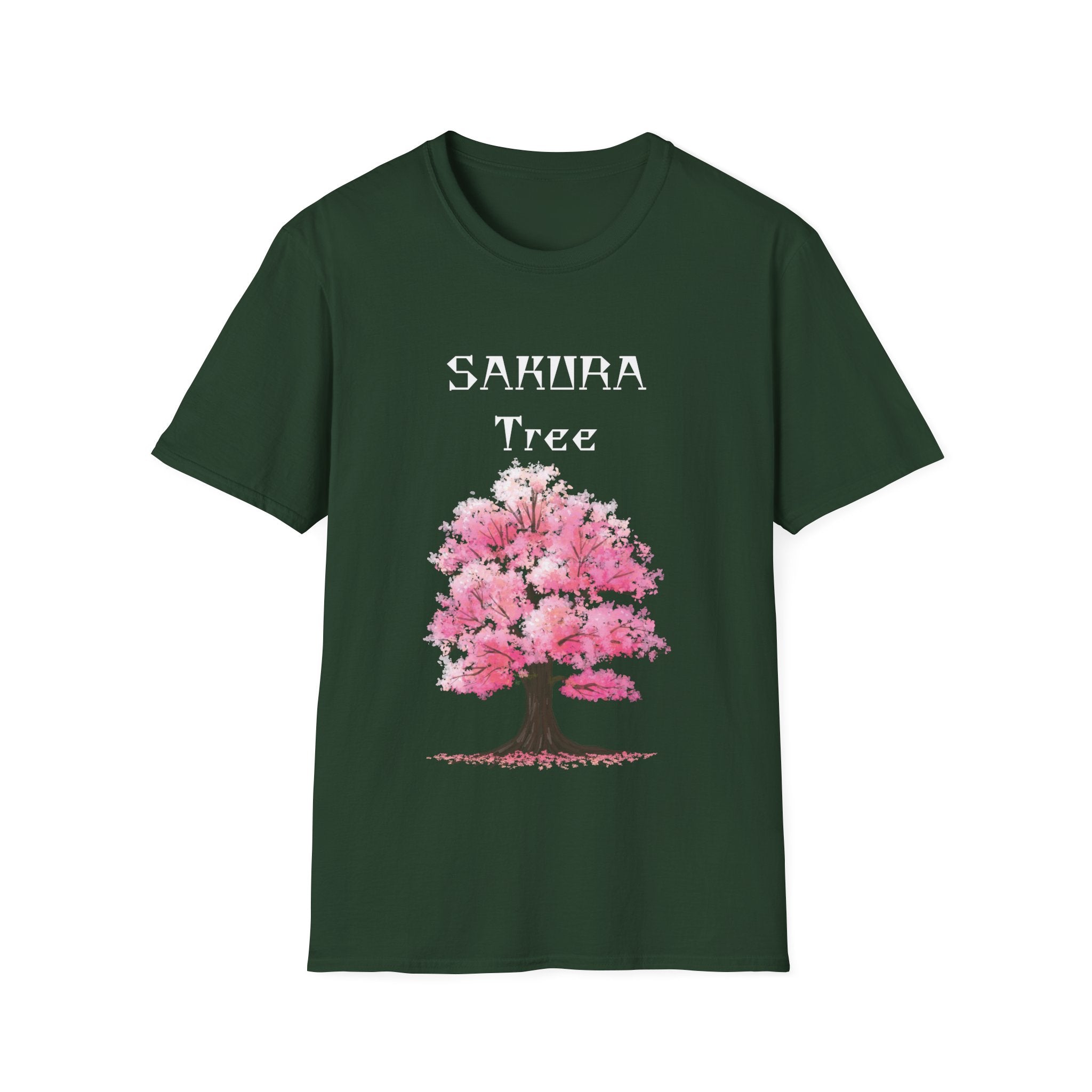 Sakura T-Shirt Japanese Art Shirt Unisex Softstyle Cherry Blossom Flower T-shirt