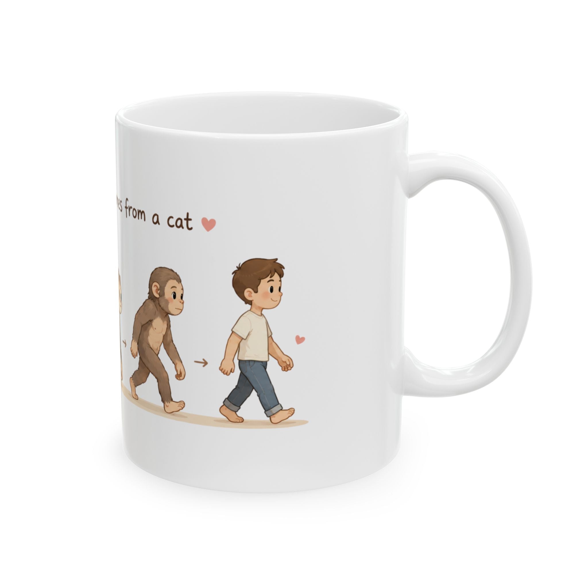 Funny Cat Lovers Mug Cute Coffee Tea Cup Ceramic Mug Best Gift Cats Evolution
