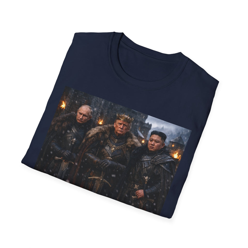 Funny Trump Putin Kim Jong Unique T-Shirt Artwork Throne Unisex Softstyle Tshirt