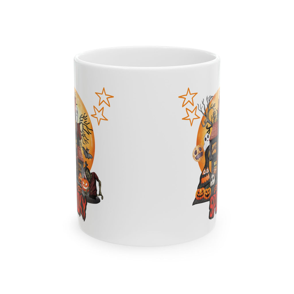 Happy Halloween Funny Coffee Mug Gift For Kids Pumpkin Spooky Cute Cat Boo 11oz