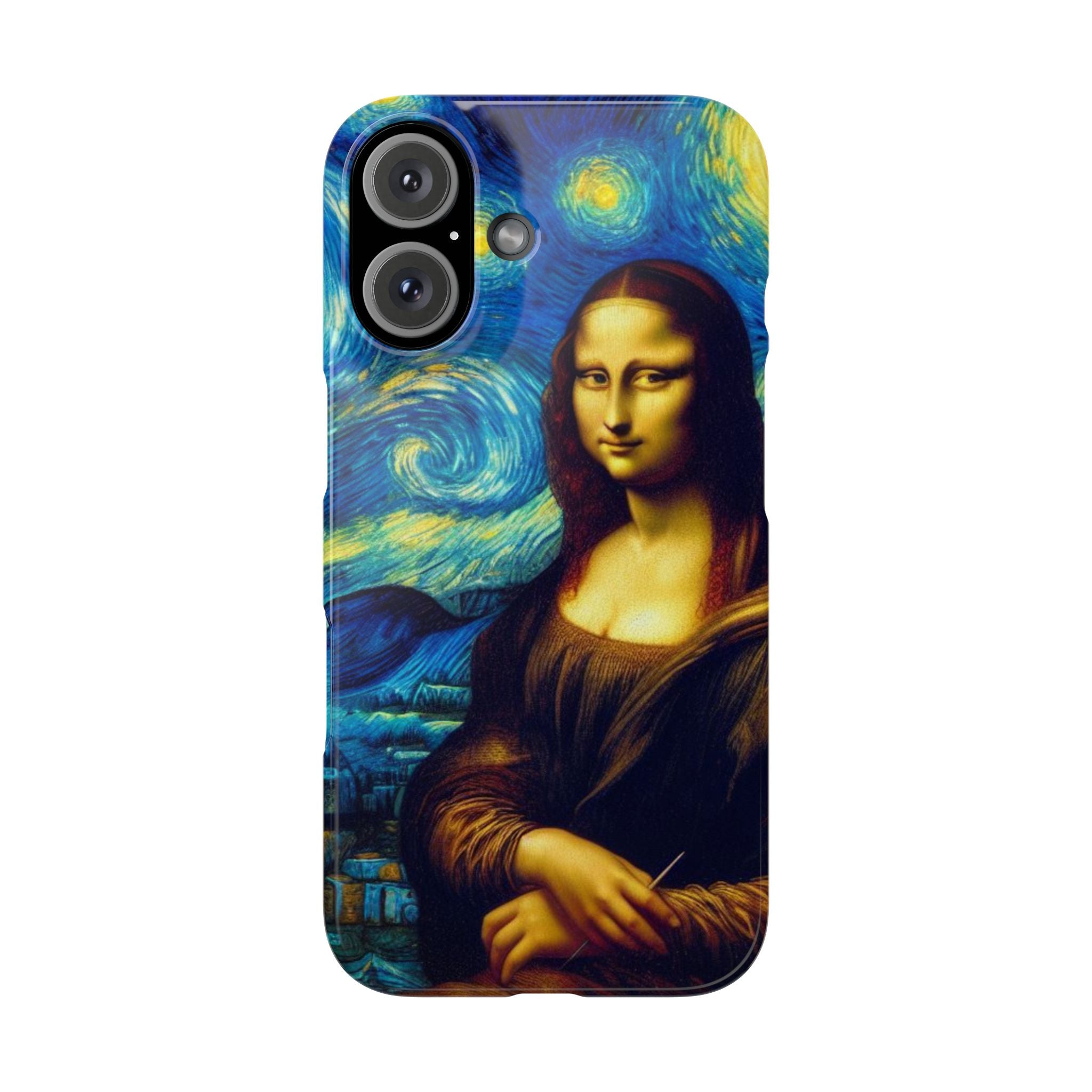 Funny Mona Lisa Phone Cases Van Gogh Starry Night Case Unique Gift iPhone 17 New