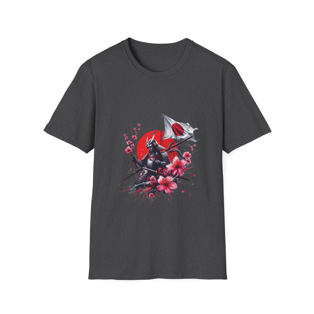 Japan Unisex Softstyle T-Shirt Japanese Art Sakura Samurai Cotton Gift Unique