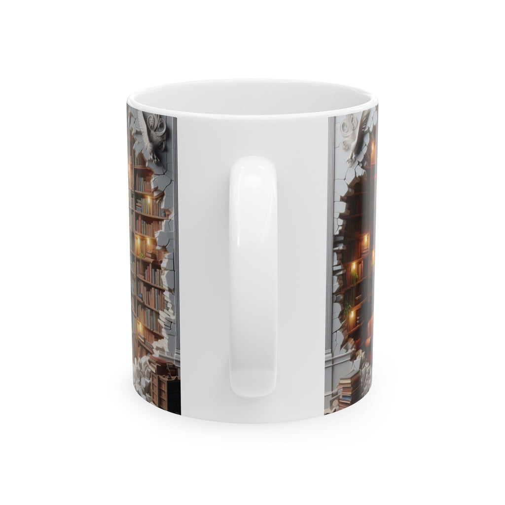 3D Bookshelf Mug-Library Book Shelf Mugs Book Lover Ceramic Mug Shelf Cup Gifts