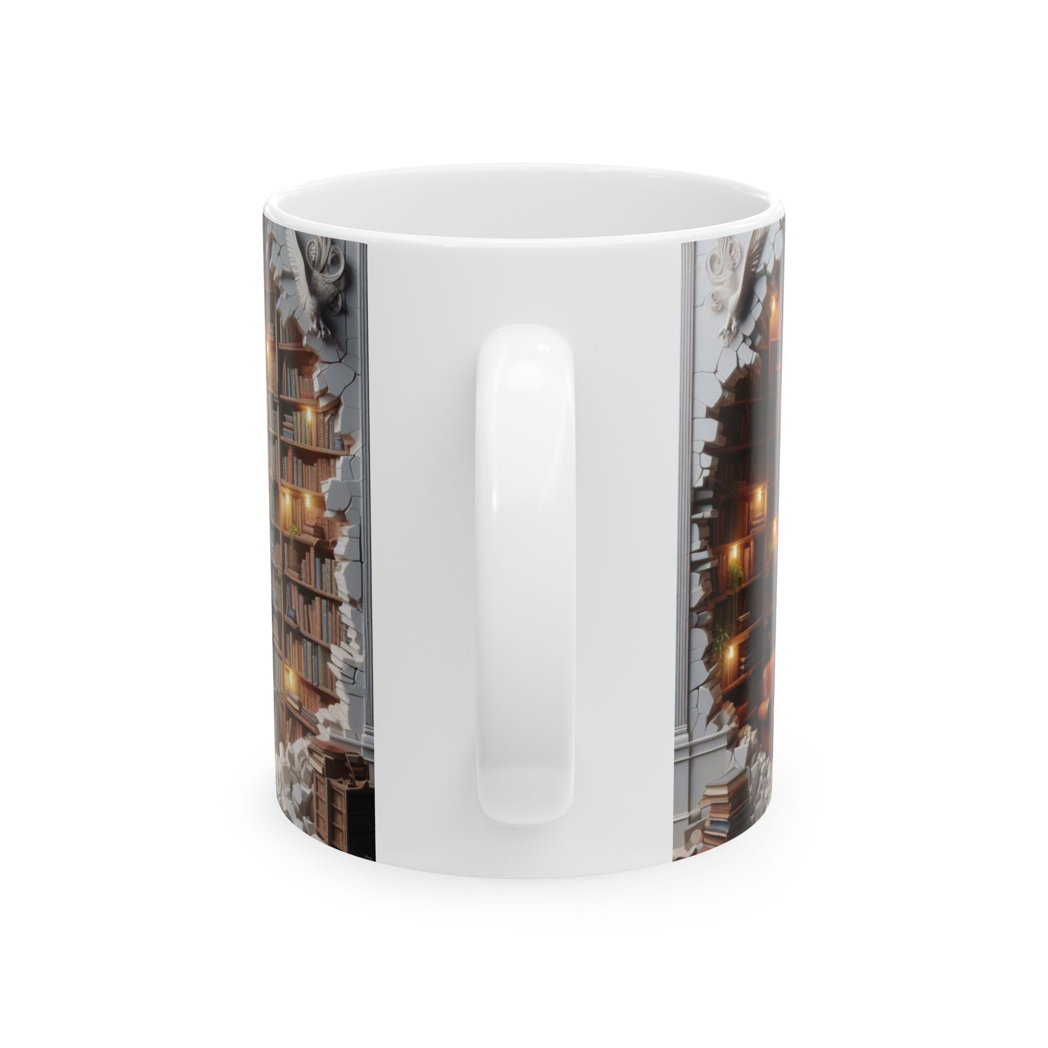 3D Bookshelf Mug-Library Book Shelf Mugs Book Lover Ceramic Mug Shelf Cup Gifts