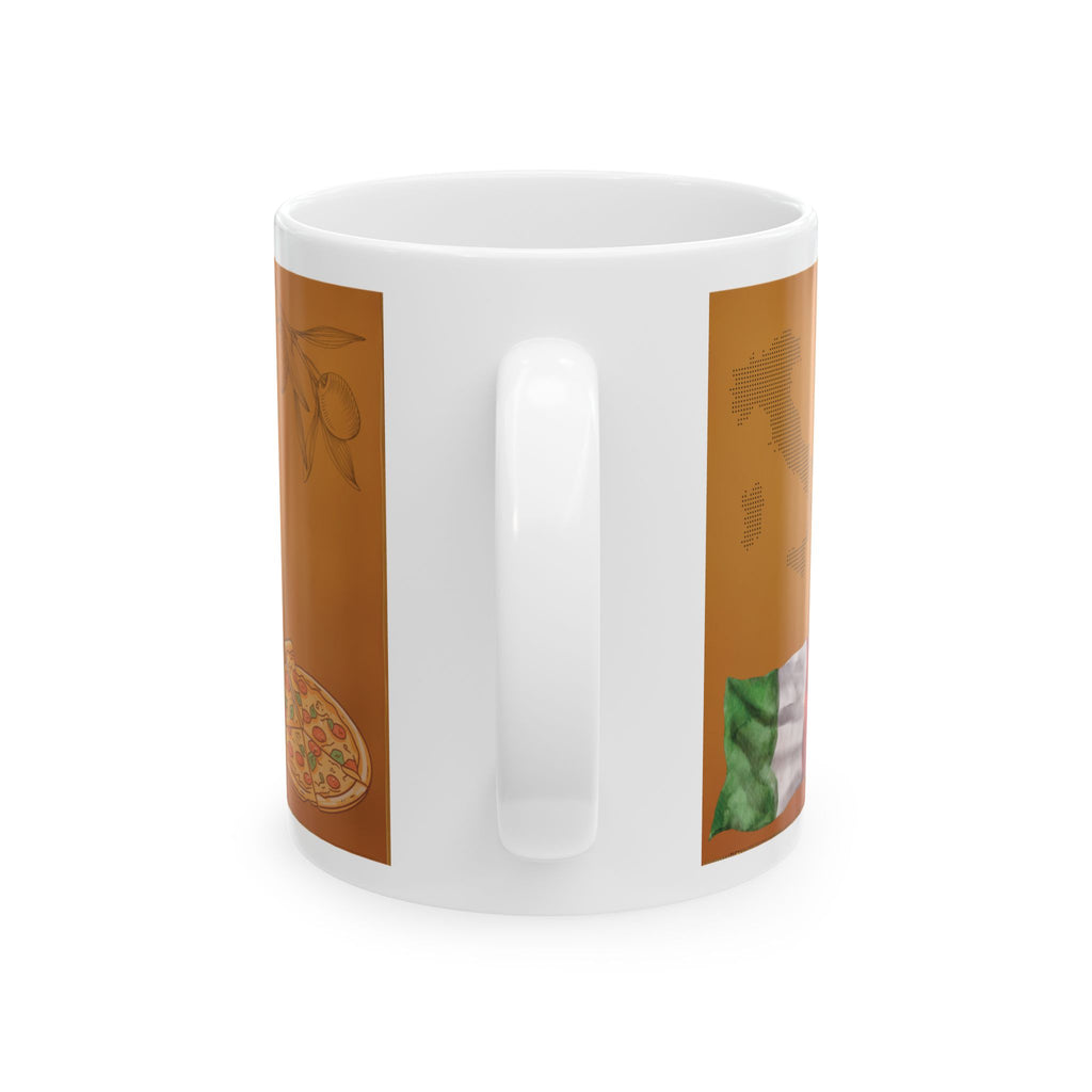 Italy Mug Italian Flag Unique Tea Coffee Cup White Ceramic Mug Best Travel Gift Pisa Tower