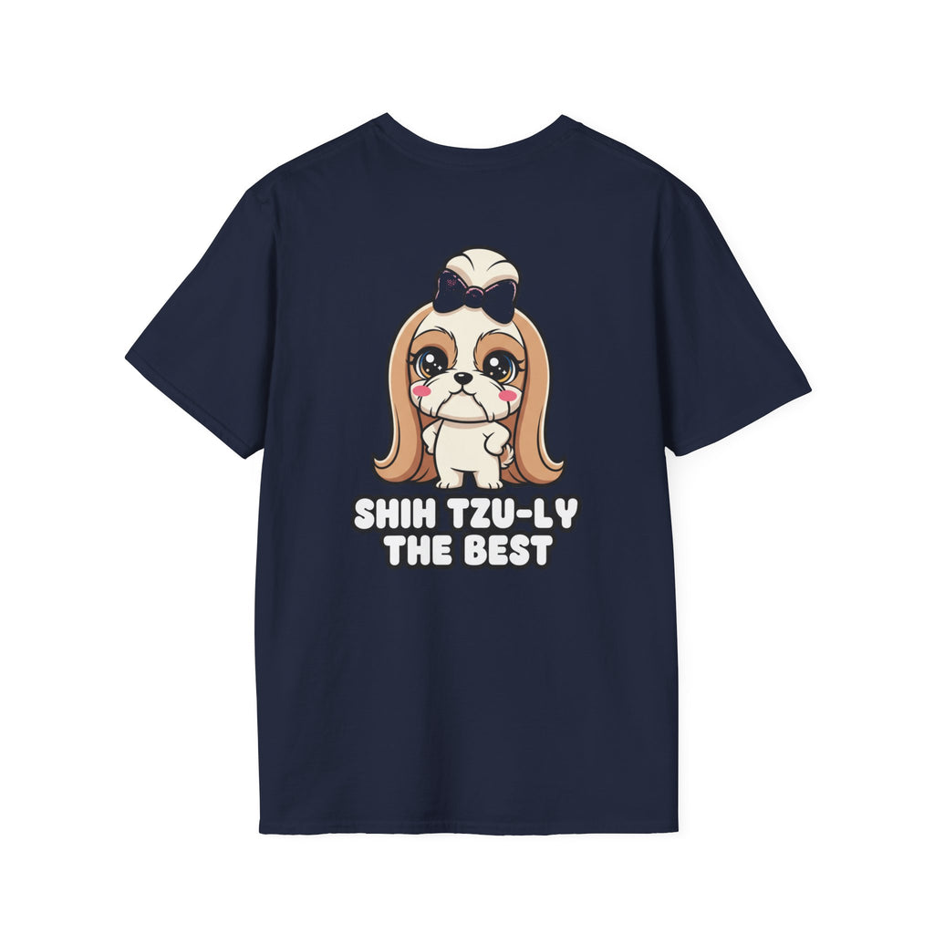 Cute Shih Tzu Shirt Shih Tzu-ly The Best Funny Dog Lover Unisex Softstyle Tee Gift