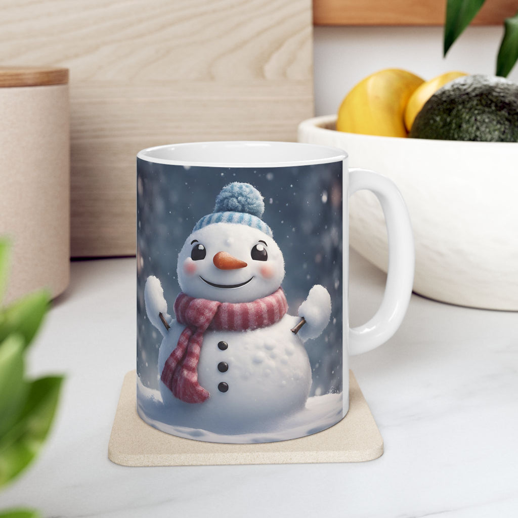 Snowman Mug Christmas Mug Funny Mug Ceramic Coffee Mug Tea Cup Cute Gift Frosty 11oz