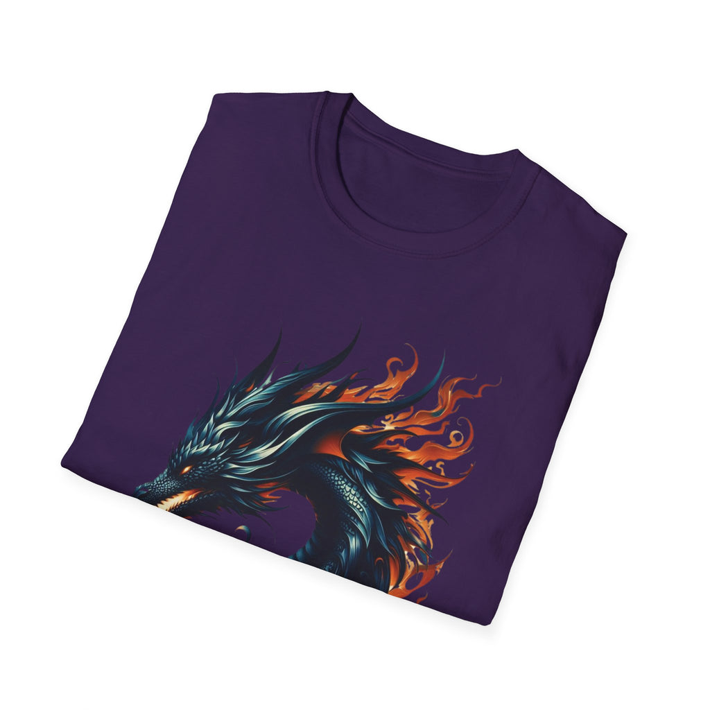 Dragon T-shirt Mens Graphic Tee Clothing Apparel Chinese Symbol Unisex Softstyle