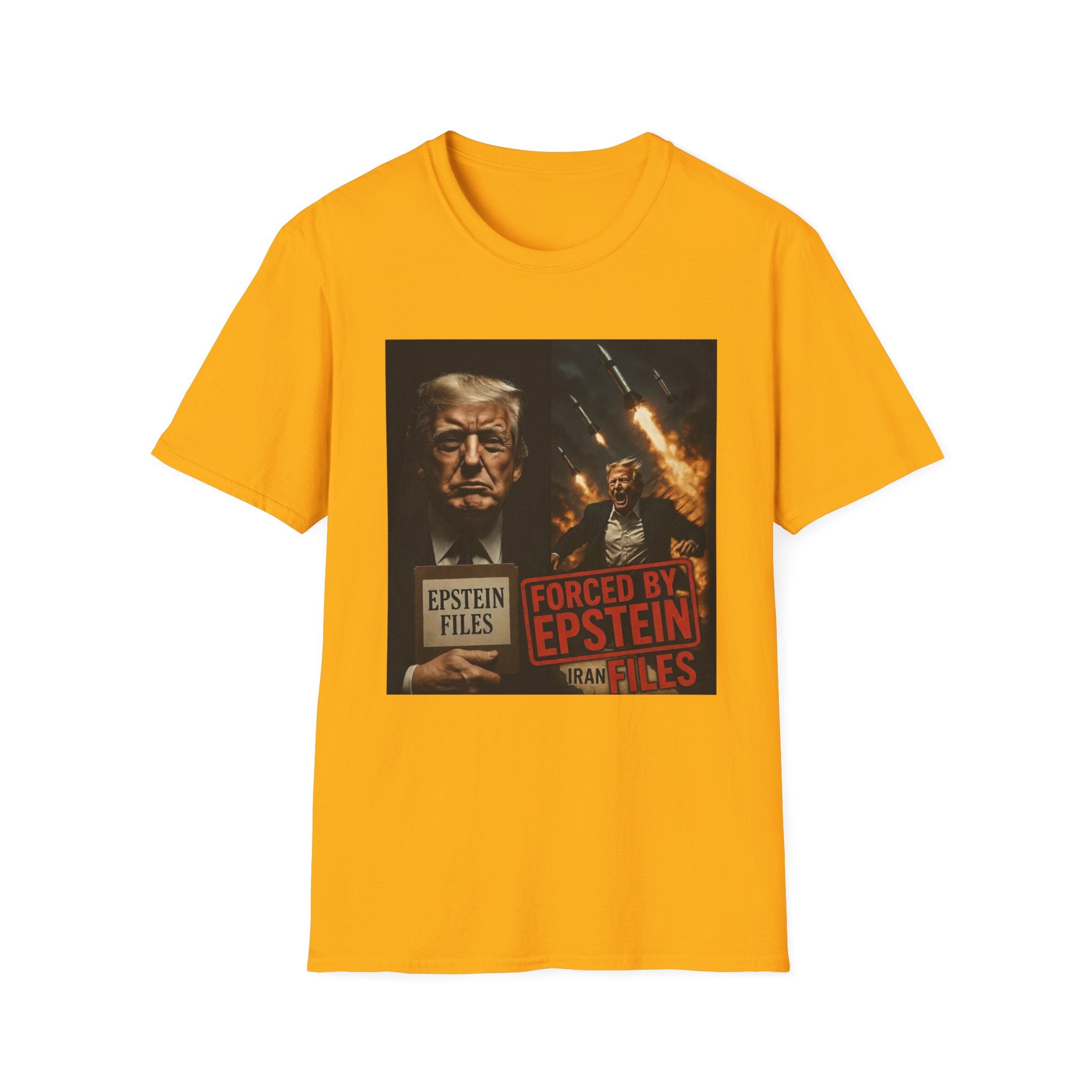 Funny Trump-Epstein T-Shirt Conspiracy Theory Unique Unisex Softstyle Tshirt