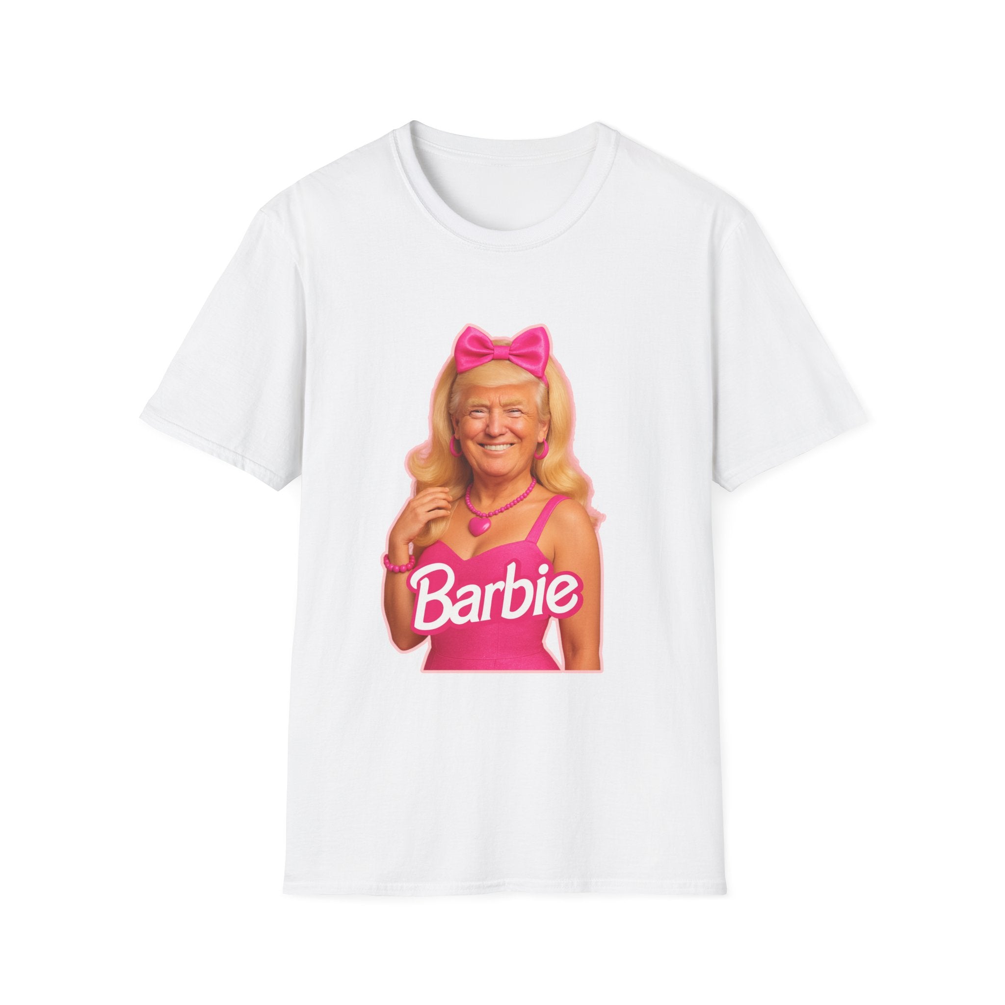 Funny Unique Donald Trump Barbie Unisex T-Shirt Best Gag Gift Cotton Print Soft