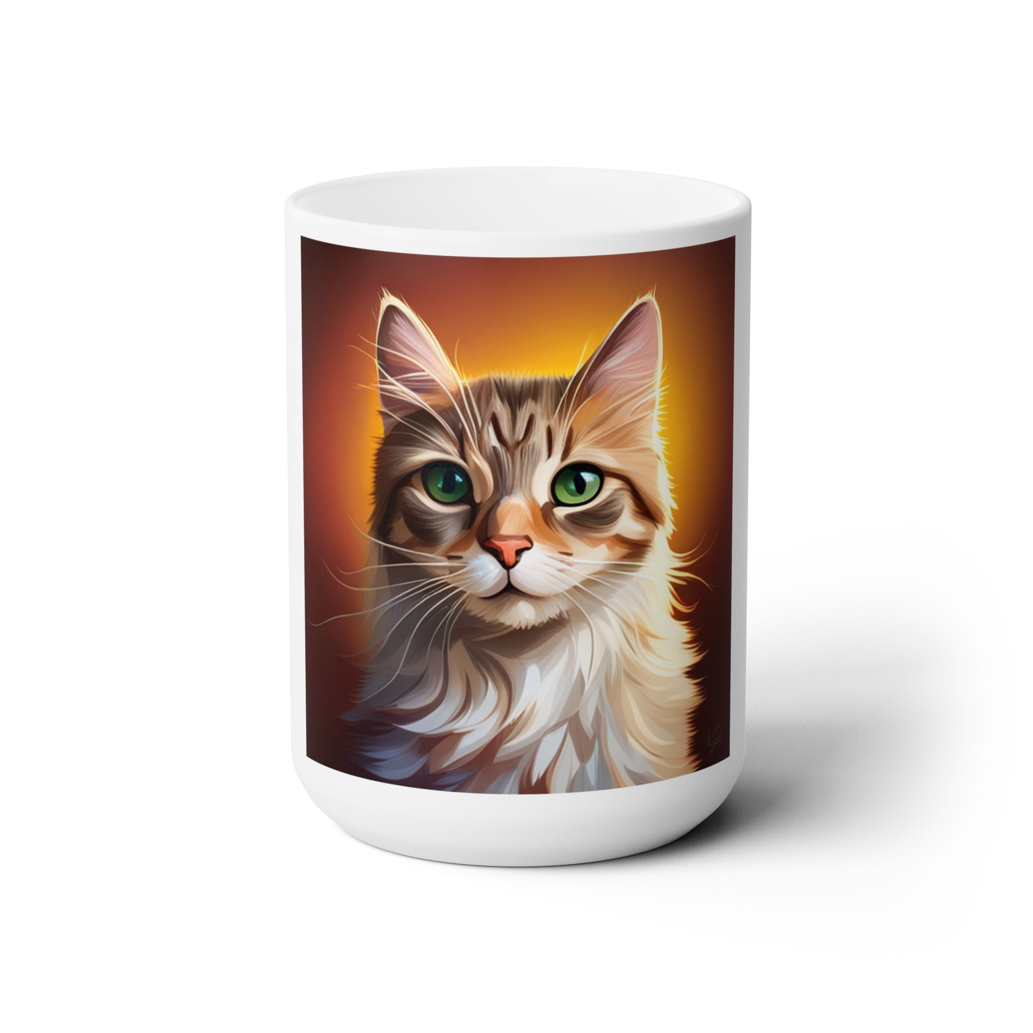 Cat Funny Pet Best White Ceramic Coffee Tea Mug Gift Animal Lover Friend 15oz