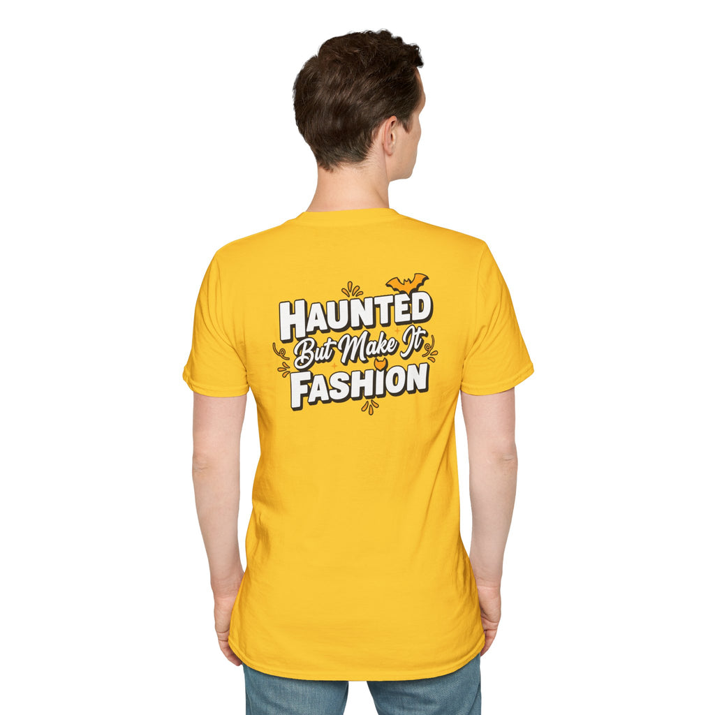 Dark Humor Halloween Shirt Haunted But Make It Fashion Funny Sarcastic Unisex Softstyle Tee Adult Halloween Gift