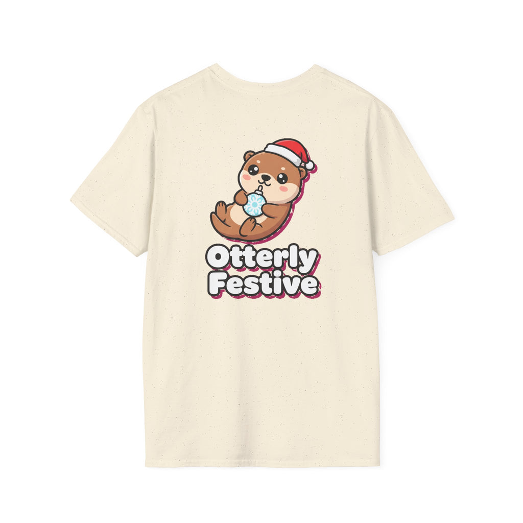 Cute Christmas Shirt Otterly Festive Funny Animal Unisex Softstyle Tee Christmas Gift