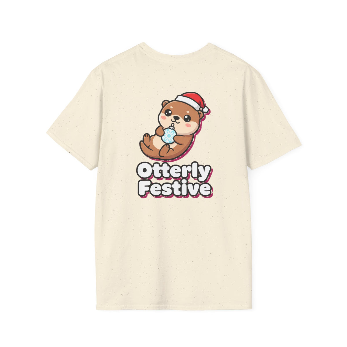 Cute Christmas Shirt Otterly Festive Funny Animal Unisex Softstyle Tee Christmas Gift