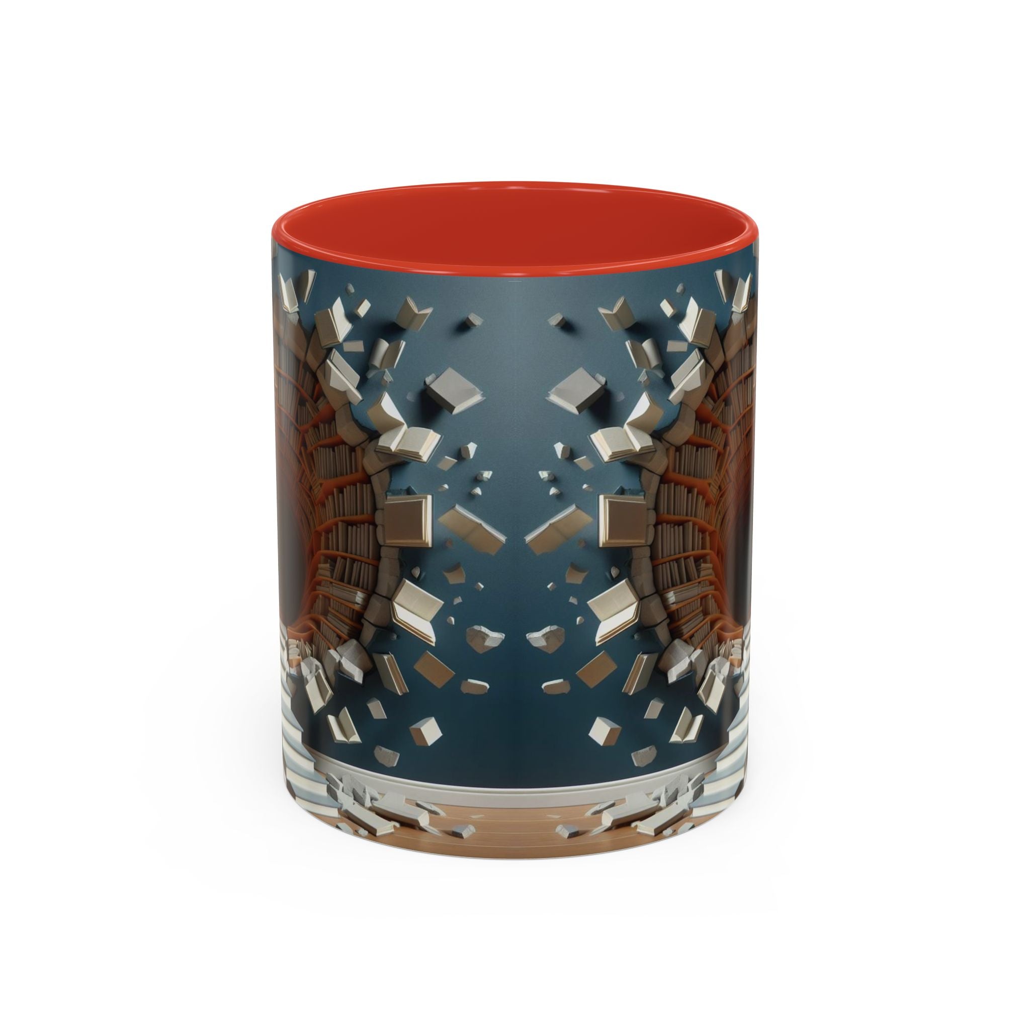 3D Bookshelf Mug-Library Book Mugs Office Ceramic Tea Cup Gift Accent Coffee Mug 2026
