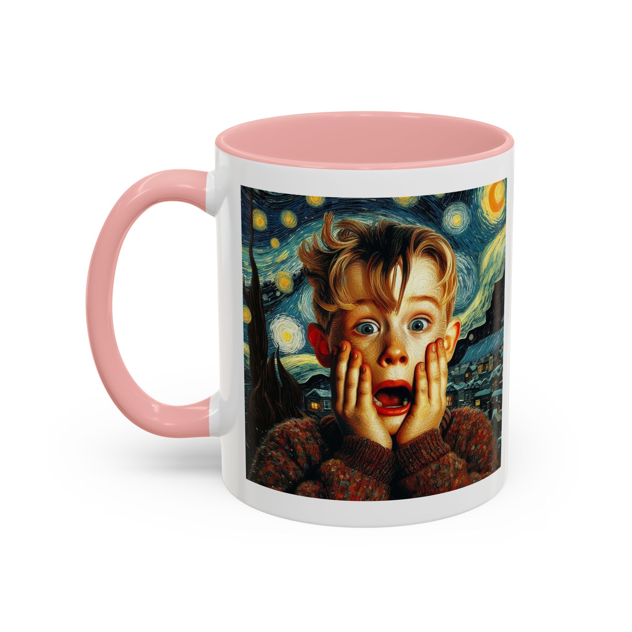 Home Alone Mug Kevin in Van Gogh Style Christmas New Year Funny Coffee Cup 2024
