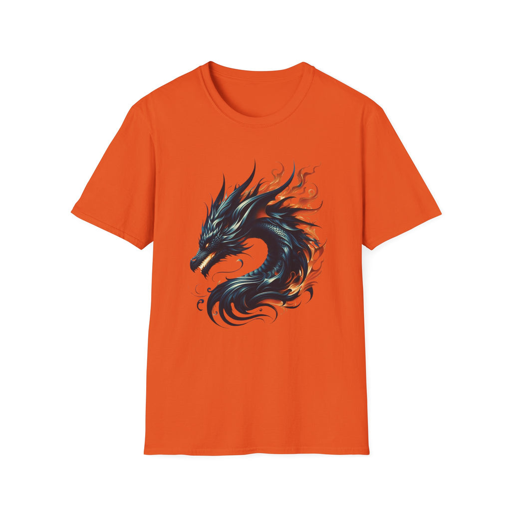 Dragon T-shirt Mens Graphic Tee Clothing Apparel Chinese Symbol Unisex Softstyle