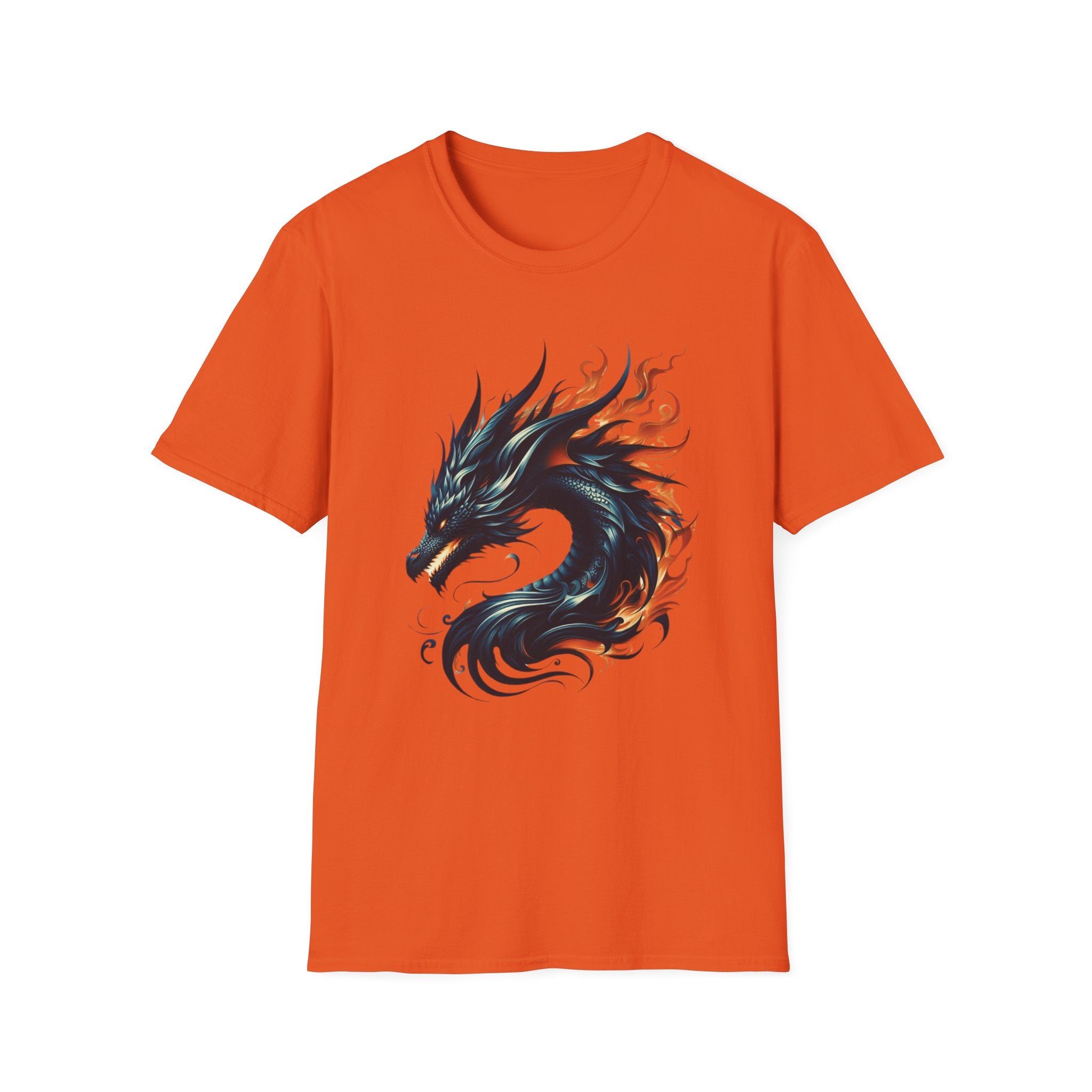 Dragon T-shirt Mens Graphic Tee Clothing Apparel Chinese Symbol Unisex Softstyle