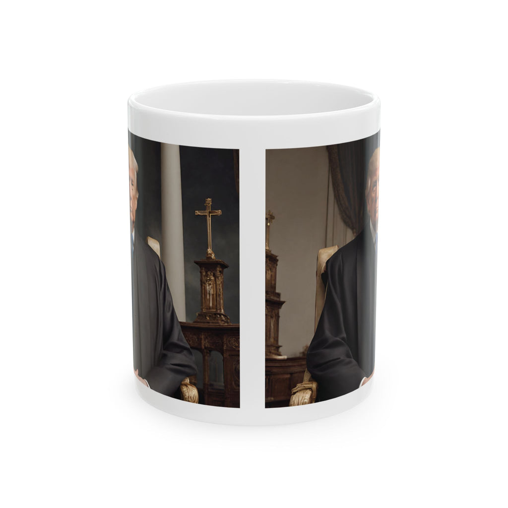 Trump the Pope Mug Ceramic Coffee Cup Christmas Mug Gift Funny Republican 2026