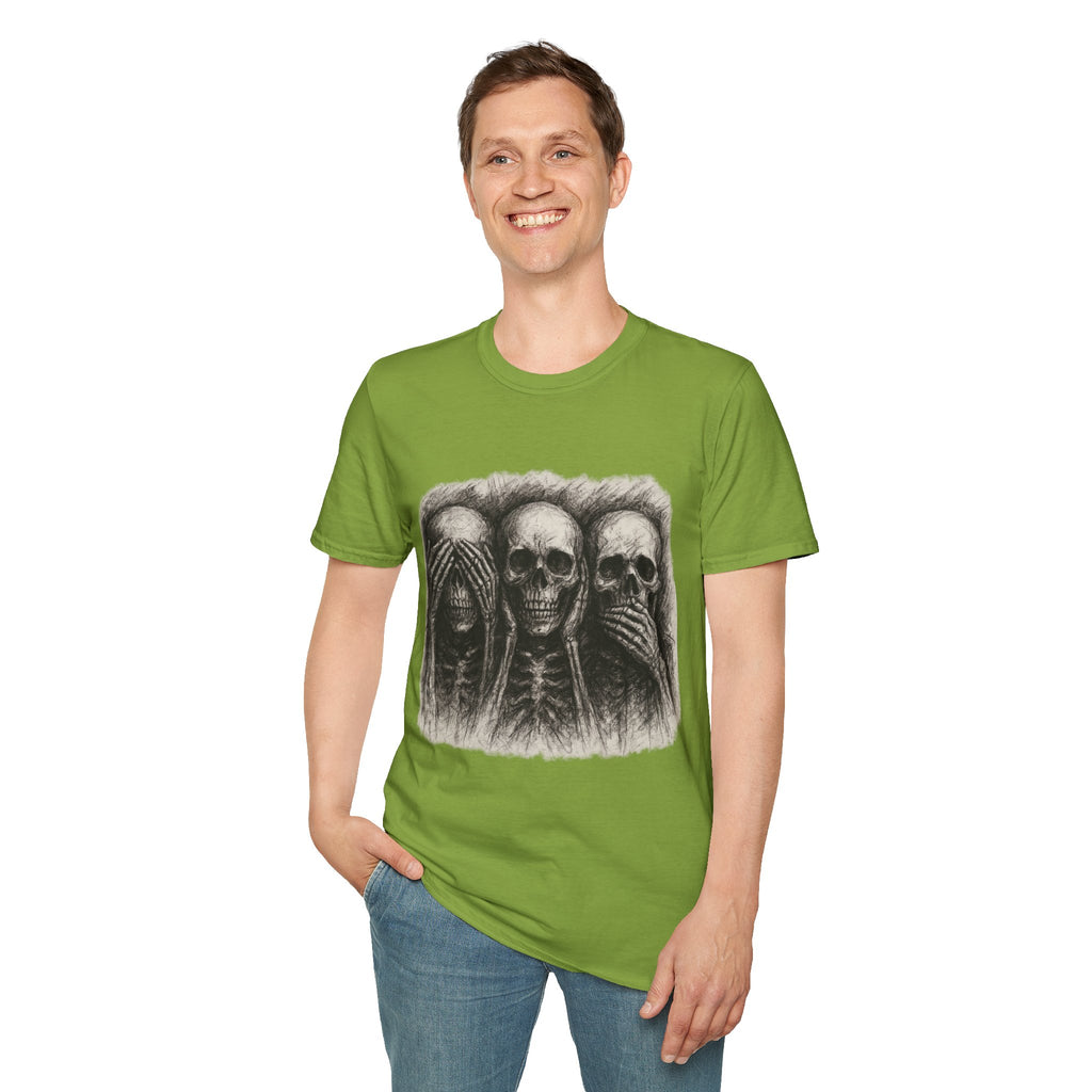 Mens Skull T-shirt Graphic Tees Skeleton Apparel Clothing Skulls Accessories Best Gift
