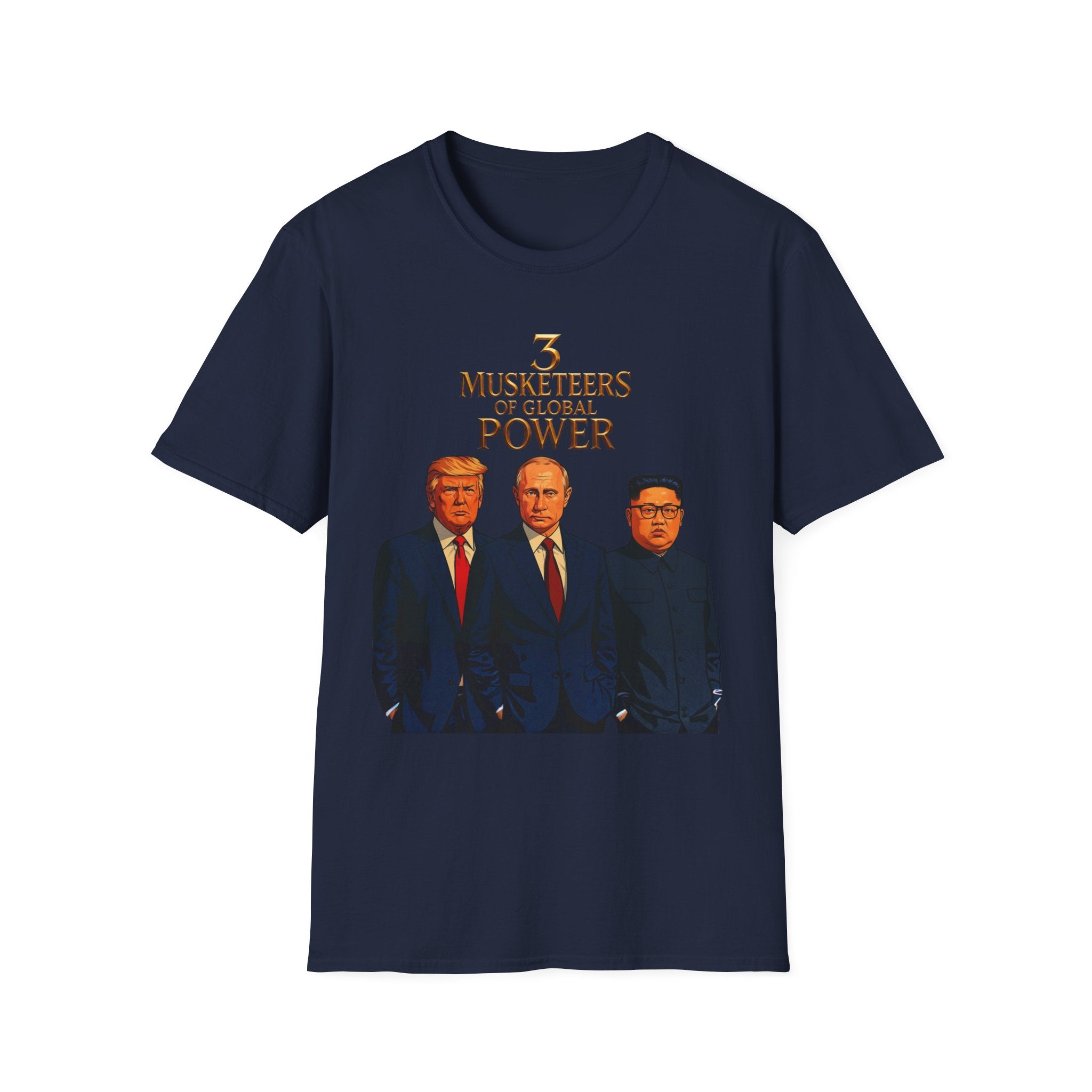 Funny Donald Trump Kim Putin T-Shirt Unique Unisex Softstyle Gift Men Woman Tee