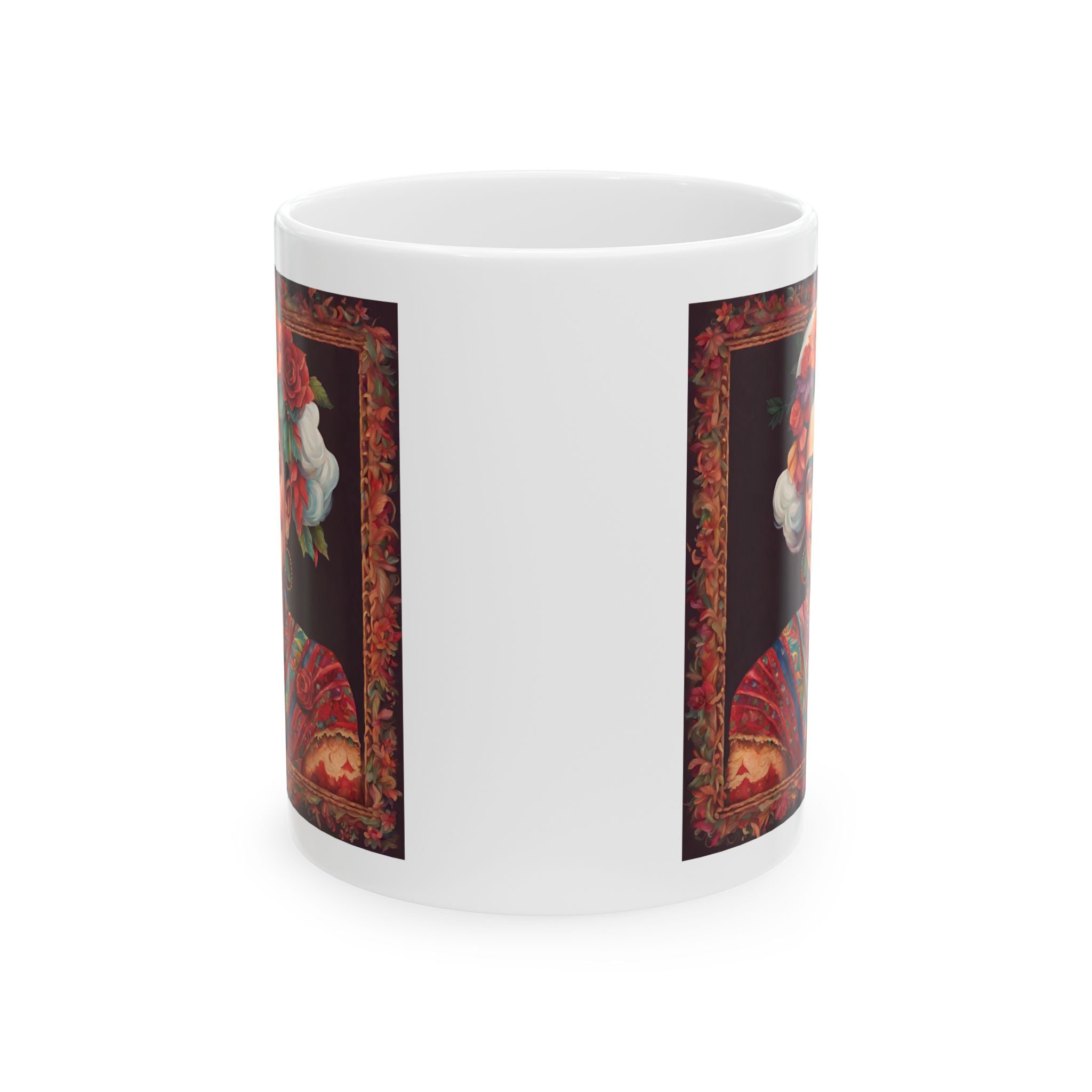 Christmas Mug Gift Frida Kahlo Art Self Portrait Ceramic Coffee Mug Funny Cup