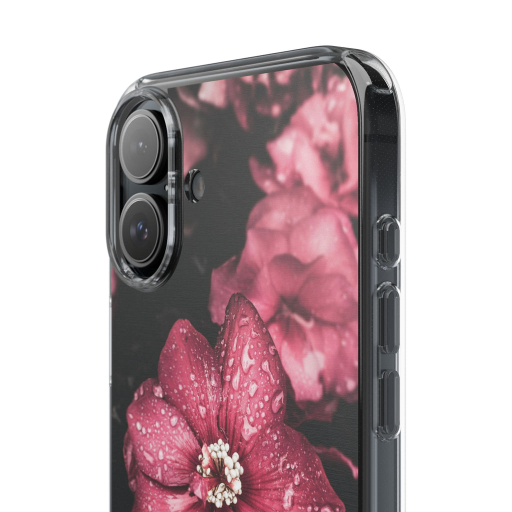 Pink Flowers Clear Cases iPhone Case Samsung Phone Case Unique Gift Cute Phone Cover Unique iPhone 17 Pro Max Phone Case