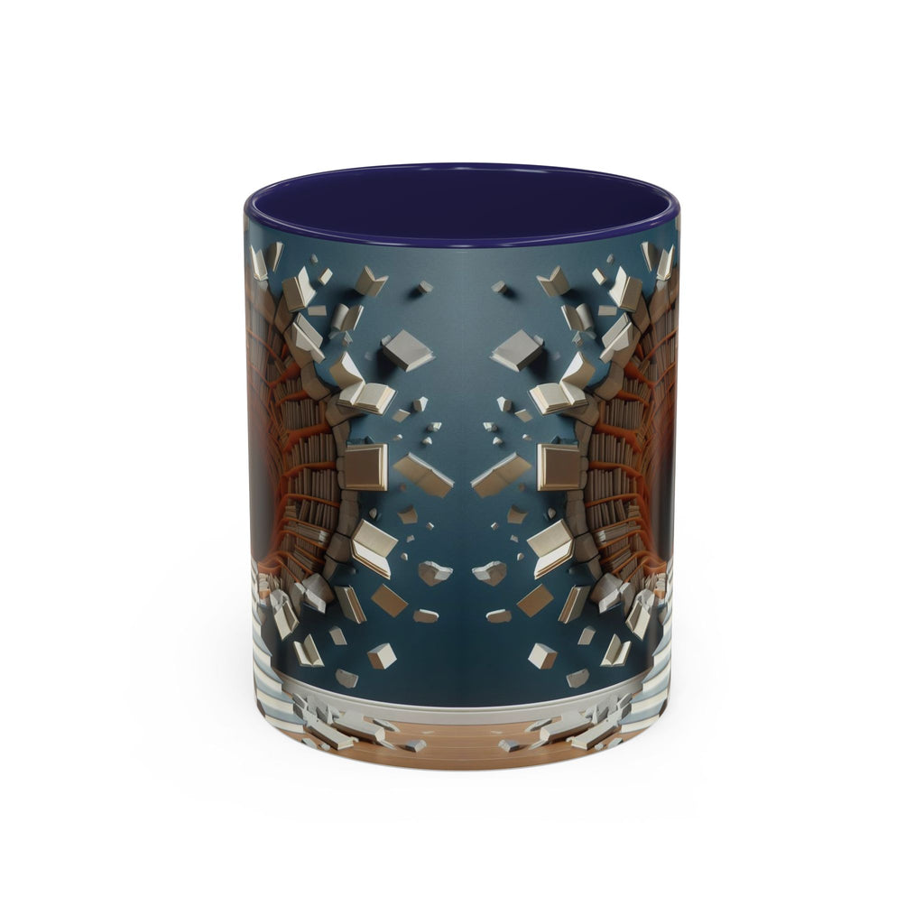3D Bookshelf Mug-Library Book Mugs Office Ceramic Tea Cup Gift Accent Coffee Mug 2026
