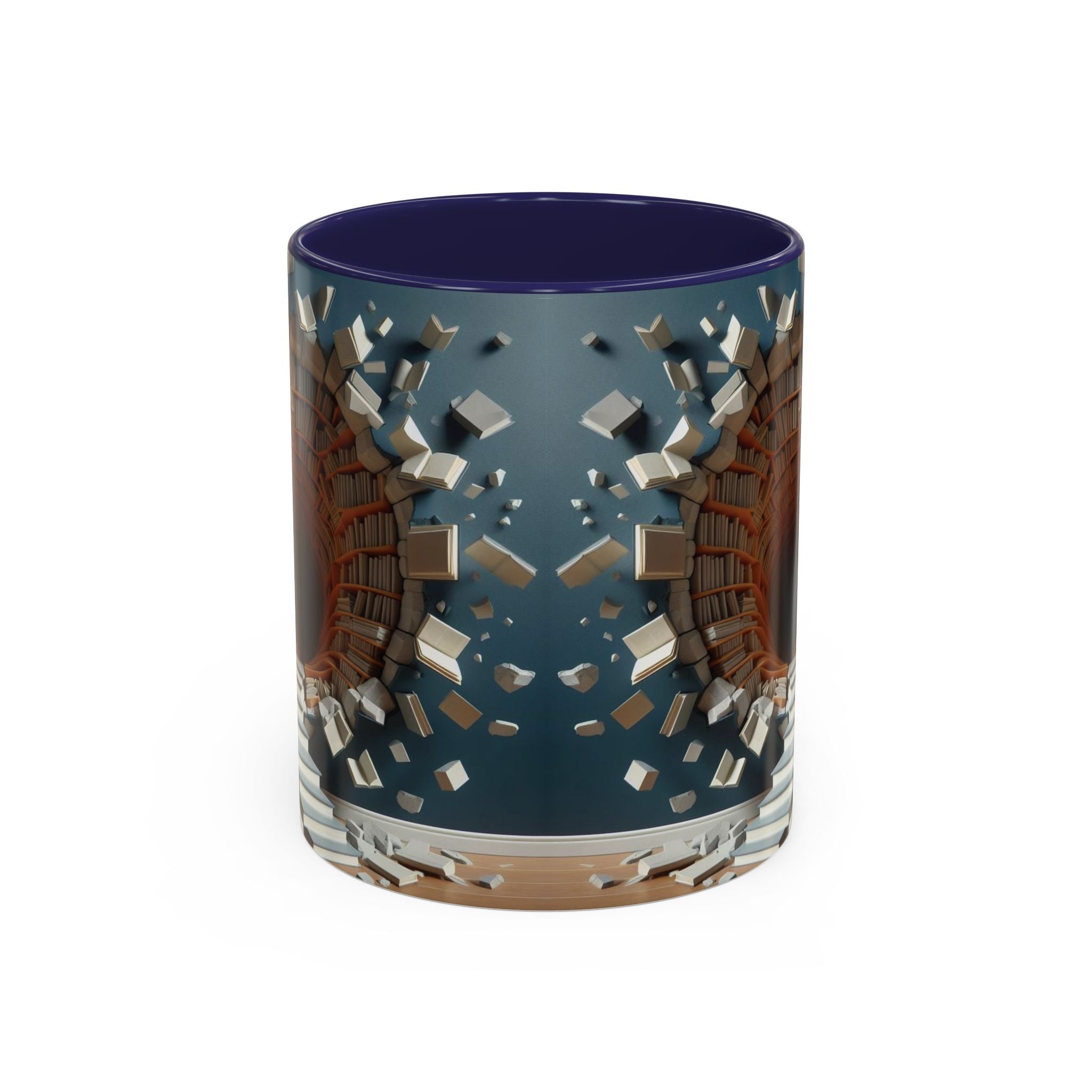 3D Bookshelf Mug-Library Book Mugs Office Ceramic Tea Cup Gift Accent Coffee Mug 2026
