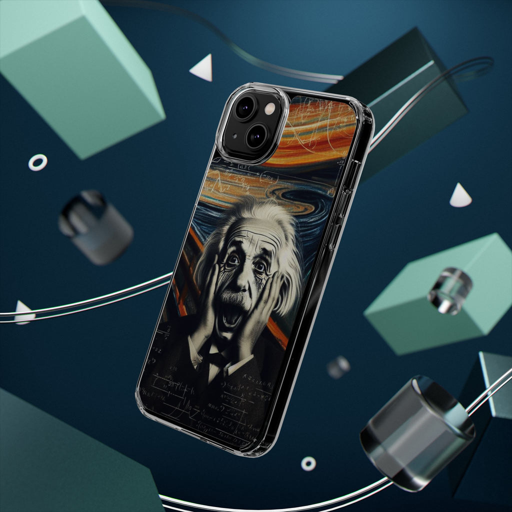 Funny Einstein Clear Phone Cases Edvard Munch Scream Unique iPhone Samsung Cases