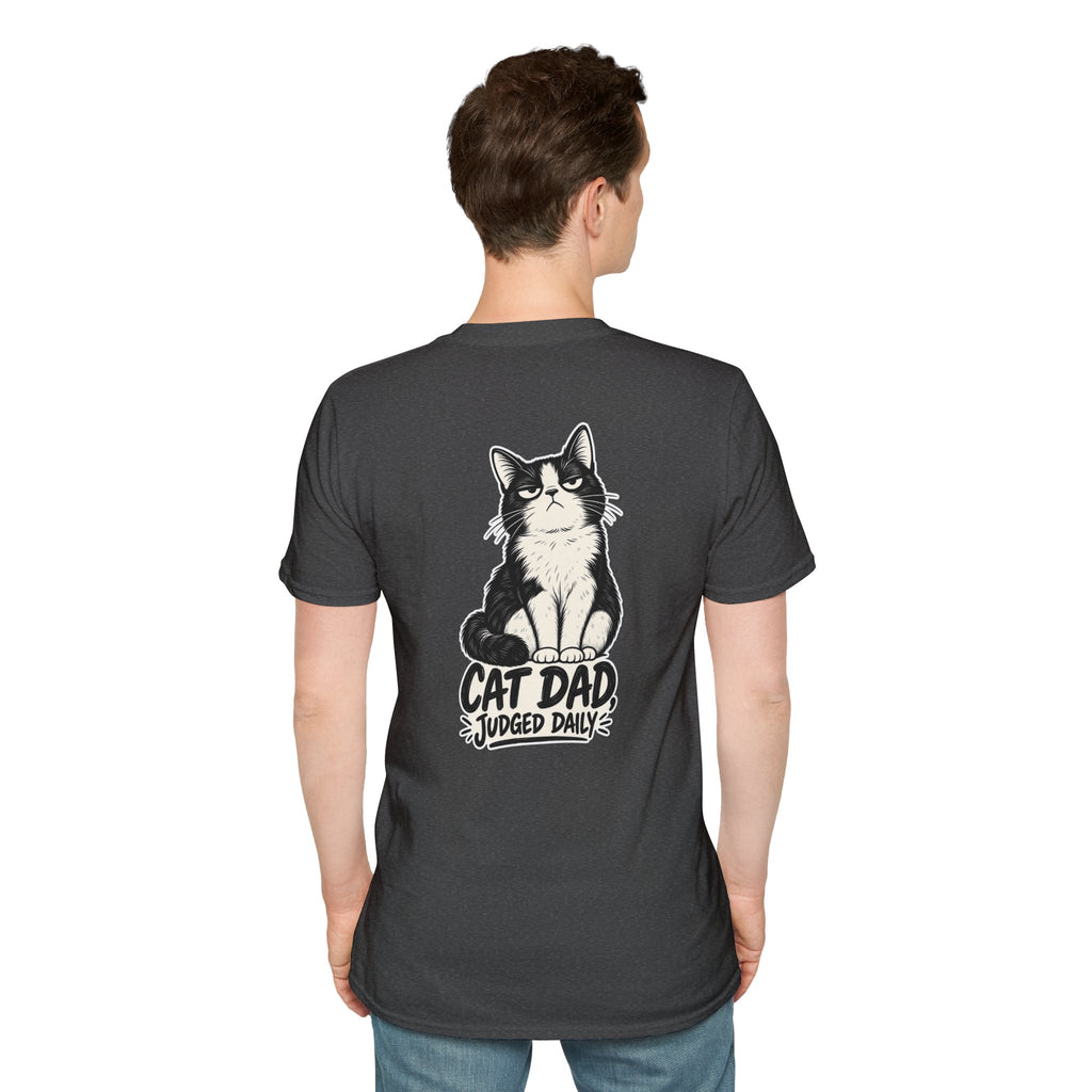 Cat Dad Shirt Judged Daily Funny Cat Lover Graphic Tee Dark Humor Tee Unique Gift Funny Tshirt