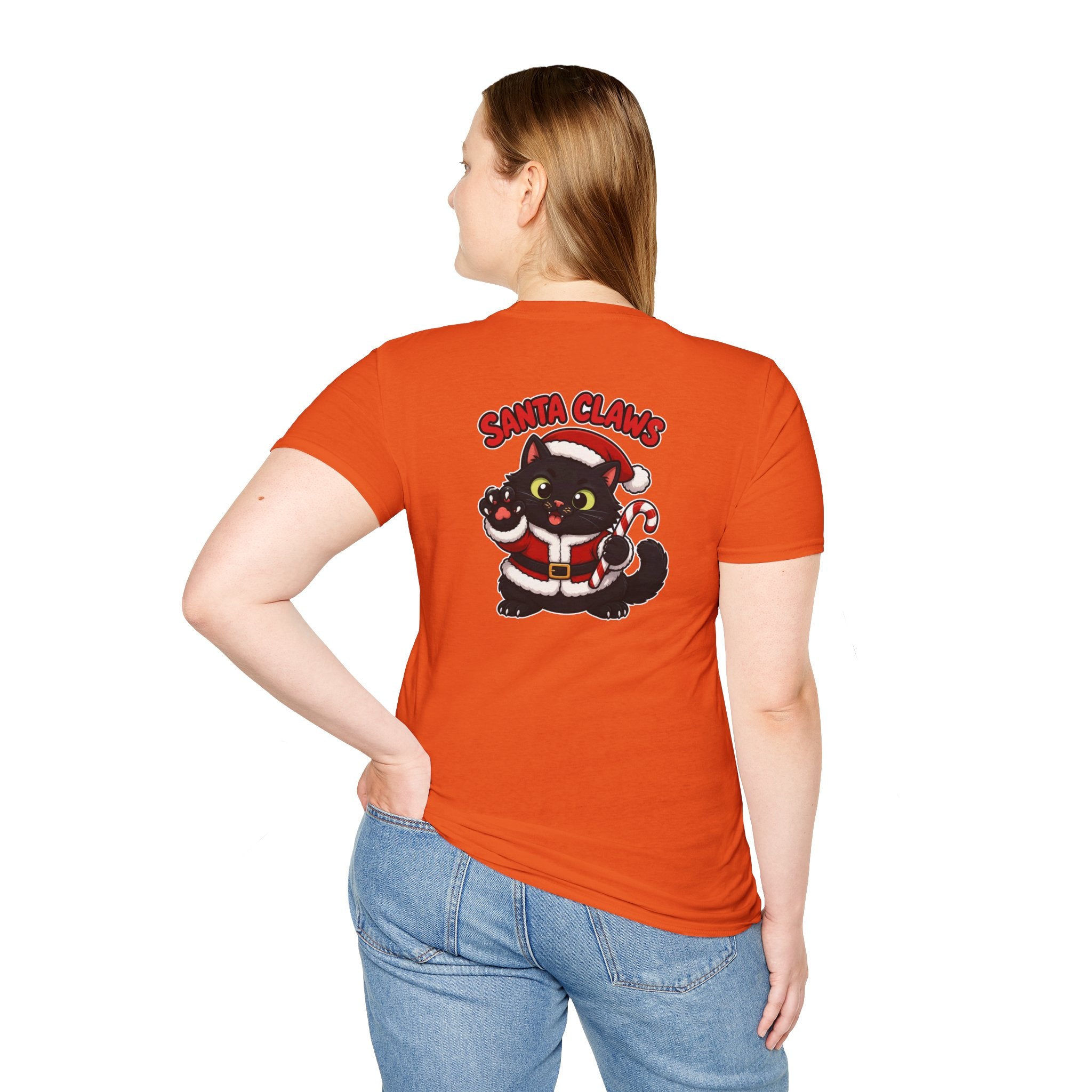 Santa Claws funny Christmas cat t-shirt