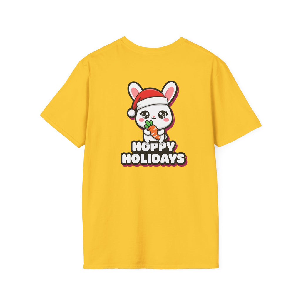 Cute Christmas Shirt Hoppy Holidays Funny Animal Unisex Softstyle Tee Christmas Gift