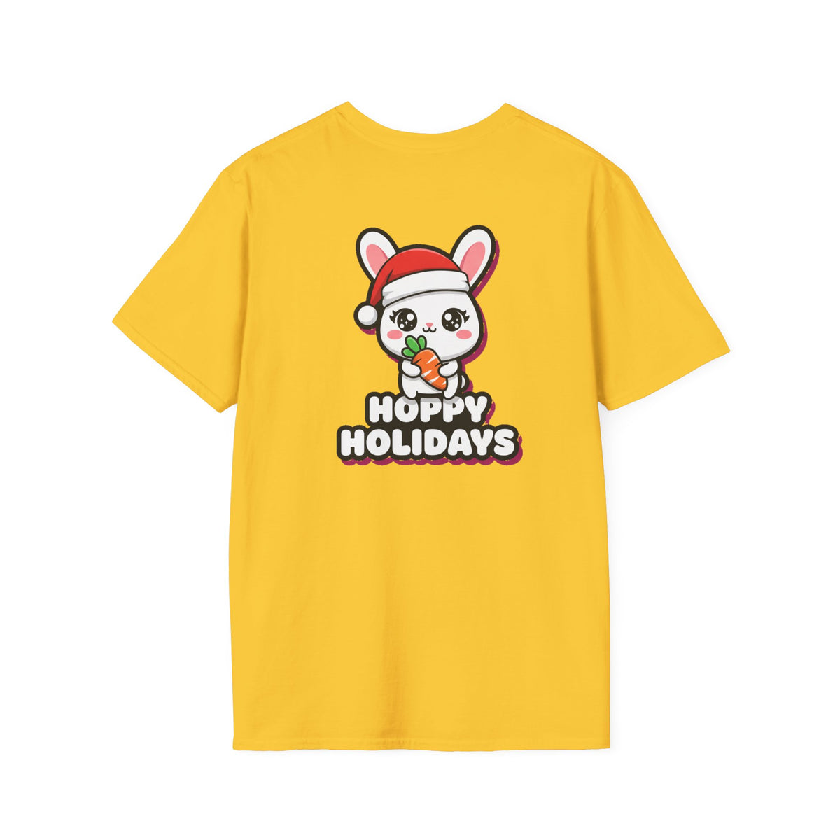 Cute Christmas Shirt Hoppy Holidays Funny Animal Unisex Softstyle Tee Christmas Gift
