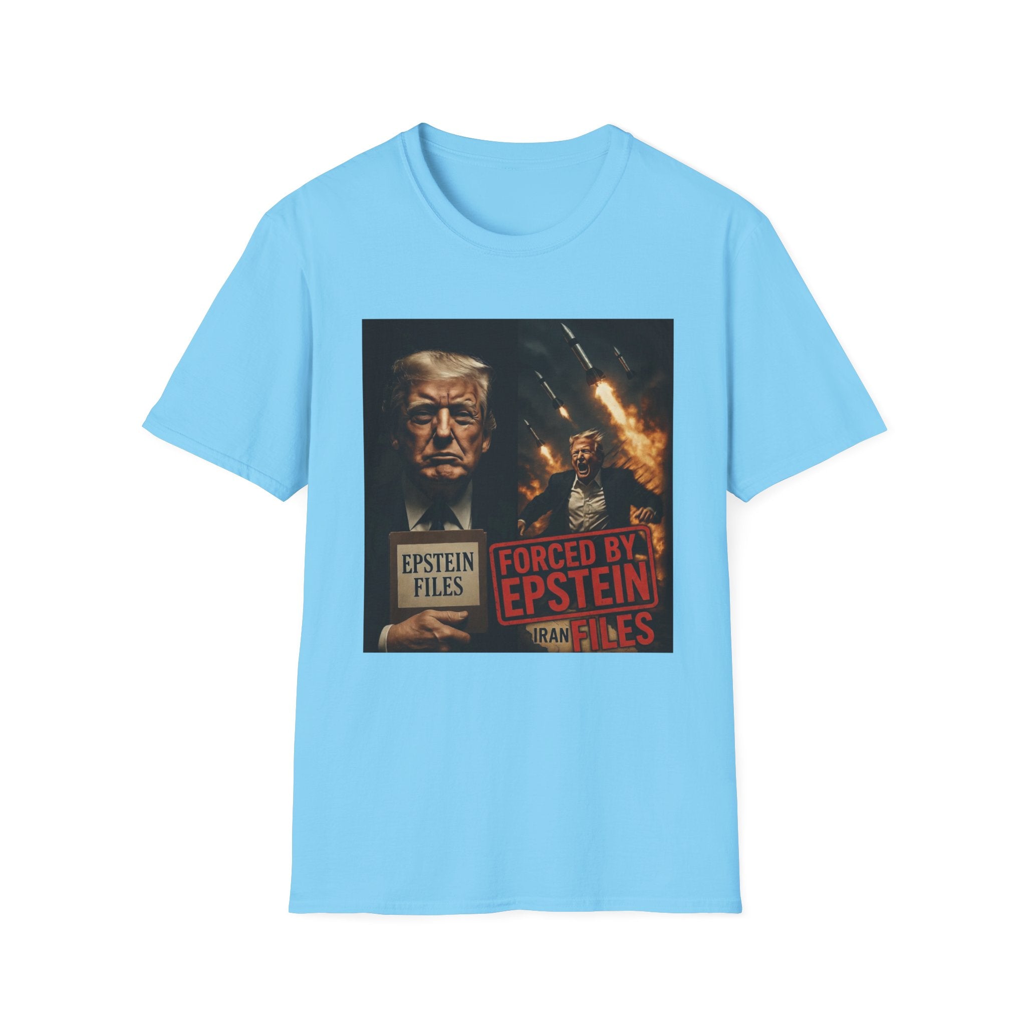 Funny Trump-Epstein T-Shirt Conspiracy Theory Unique Unisex Softstyle Tshirt