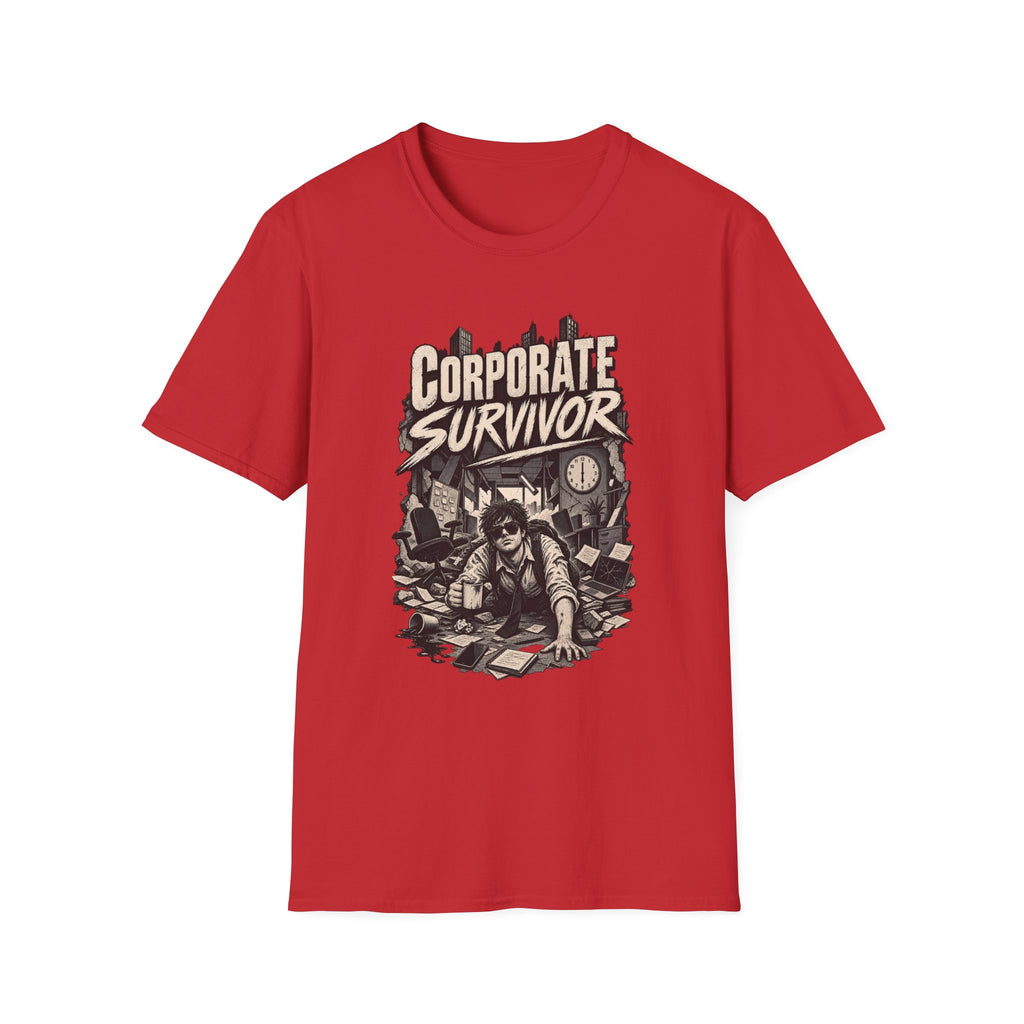 Funny Dark Humor Tshirt — Funny Office Tshirt Dark Humor Graphic Tee Unique Coworker Gift CORPORATE SURVIVOR Shirt