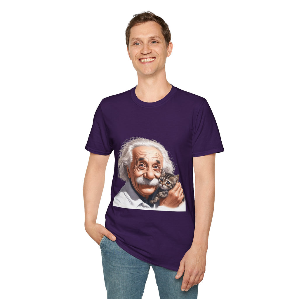 Funny Albert Einstein T-Shirt Unisex Softstyle T-Shirt Cotton Unique Gift German