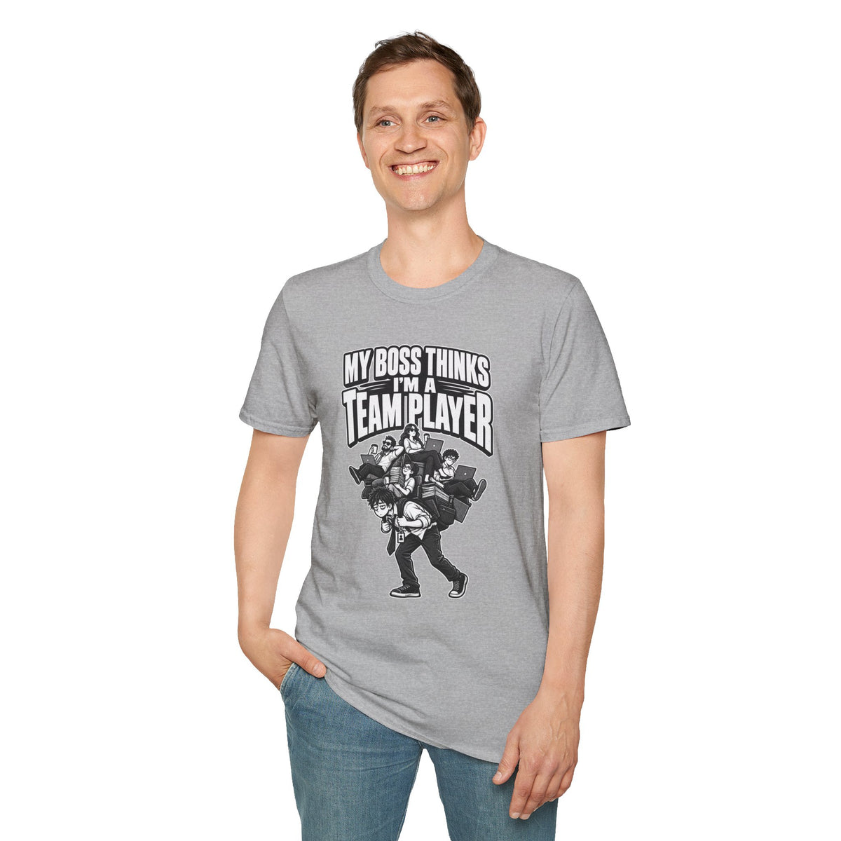 Funny Dark Humor Tshirt — Funny Office Tshirt Dark Humor Graphic Tee Unique Coworker Gift TEAM PLAYER Shirt