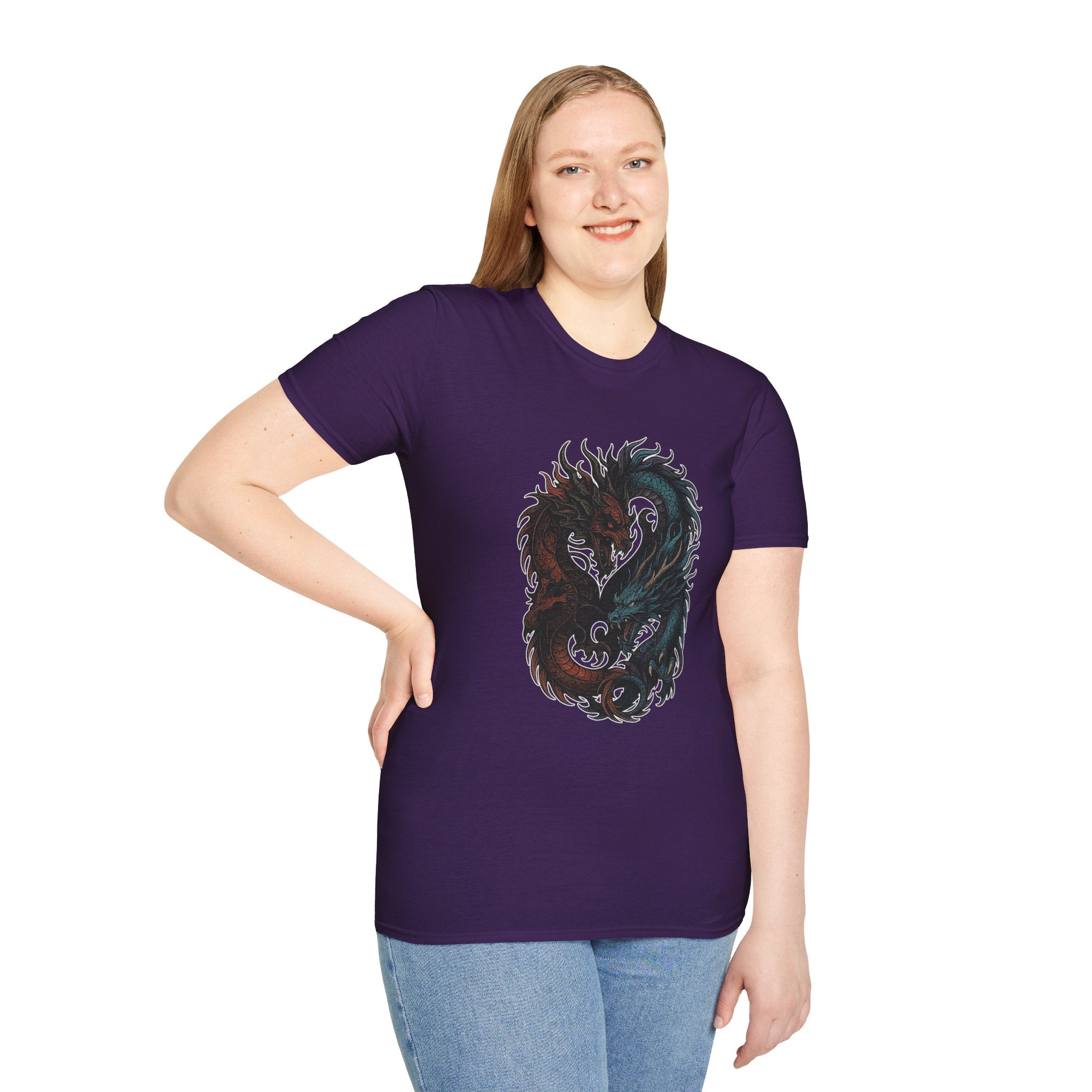 Dragon T-shirt Men Women Graphic Tee Clothing Apparel Chinese Dagon Symbol Gift