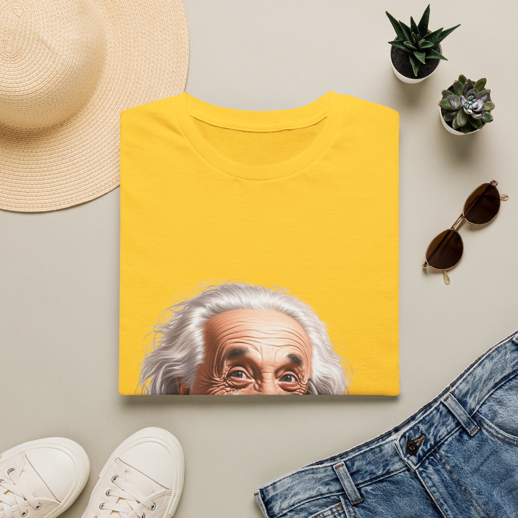 Funny Albert Einstein T-Shirt Unisex Softstyle T-Shirt Cotton Unique Gift German